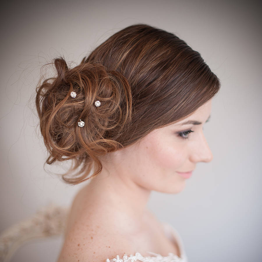 Set Of Sparkle Wedding Hair Pins By Chez Bec 