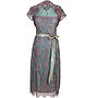 Lace Occasion Dress With Forties Neckline Moth Pink, thumbnail 2 of 6