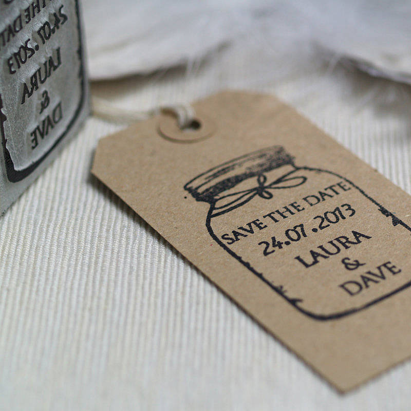 save the date rubber stamp by beautiful day | notonthehighstreet.com