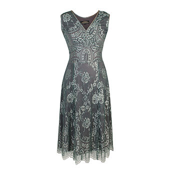 Special Occasion Lace Dress Reef Green And Teal, 2 of 5