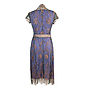 Lace Occasion Dress With Forties Neckline In Bronze, thumbnail 2 of 4