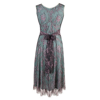 Special Occasion Lace Dress Moth And Pink, 6 of 8