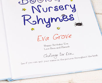 Personalised Gift Boxed Book Of Nursery Rhymes, 5 of 11