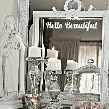 'Hello Beautiful' Mirror Sticker, 3 of 8