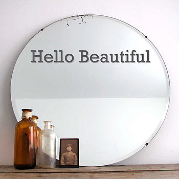 'Hello Beautiful' Mirror Sticker, 2 of 8