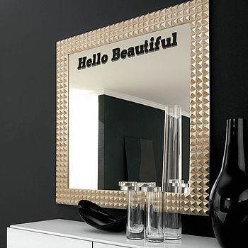 'Hello Beautiful' Mirror Sticker, 5 of 8
