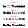 'Hello Beautiful' Mirror Sticker, thumbnail 4 of 8