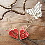 Two Poppy Ceramic Hearts, thumbnail 4 of 7