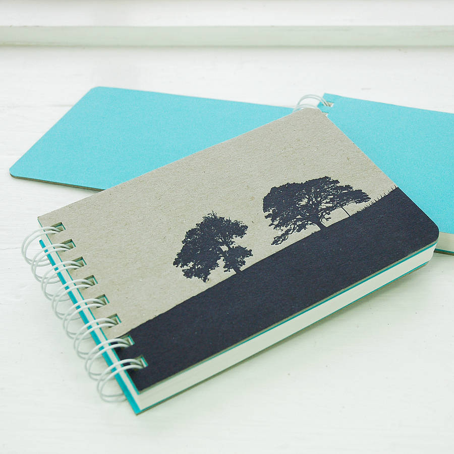 letterpress landscape notebook england by the art rooms