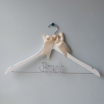 Personalised Bride Wedding Dress Hanger, 2 of 12