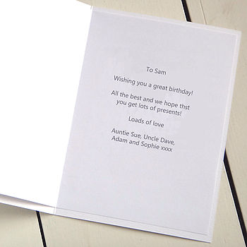 Personalised Birthday Cake Card For Him, 5 of 12