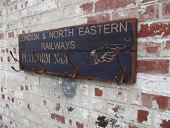 Vintage Railway Platform Hook Sign Board, 2 of 4