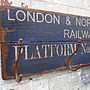 Vintage Railway Platform Hook Sign Board, thumbnail 3 of 4