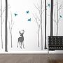 Deer In The Forest Two Tone Grey Wall Sticker, thumbnail 7 of 7