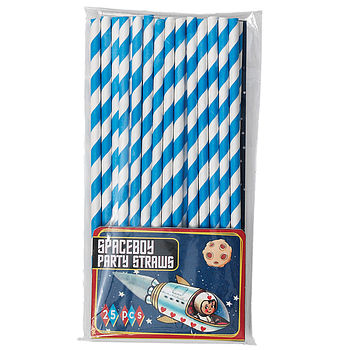 Pack Of 30 Retro Stripe Paper Straws, 3 of 7