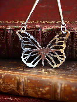 Handmade Silver Butterfly Necklace, 3 of 8