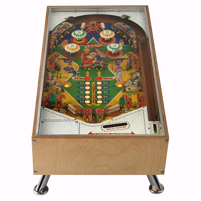 Illuminated Gottlieb Pinball Coffee Table By Tilt Originals