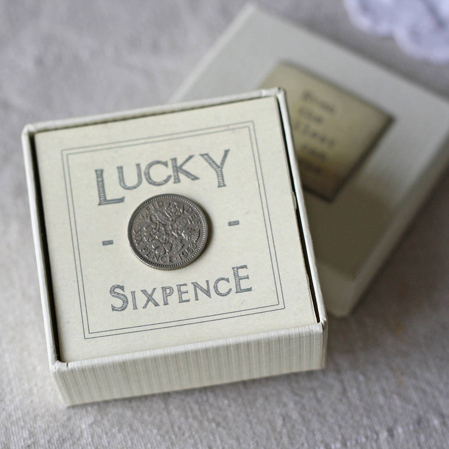 Lucky Sixpence In Gift Box, 1 of 5