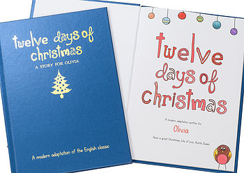 Personalised 12 Days Of Christmas Book, 9 of 10