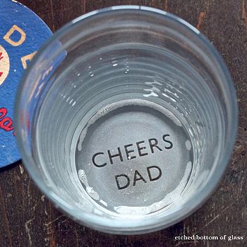 'Cheers Dad' Etched Pint Glass, 5 of 5