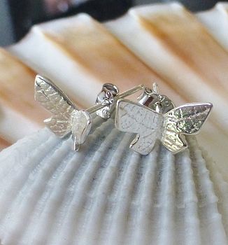 Silver Butterfly Studs, 3 of 6