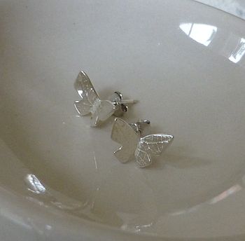 Silver Butterfly Studs, 5 of 6