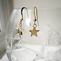 Gold Plated Star Earrings, thumbnail 1 of 2