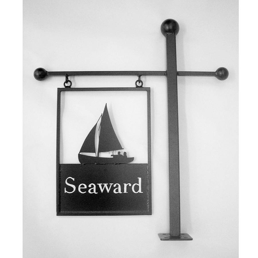 Boat Swinging Sign By Black Fox Metalcraft