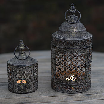 Baby Lattice Moroccan Style Candle Lantern, 2 of 3