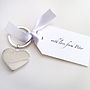 Personalised Heart Keyring With Tag, thumbnail 5 of 5