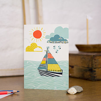 Sailor's Life For Me Blank Greetings Card, 2 of 2
