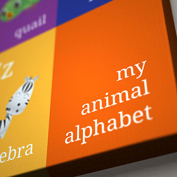 Animal Alphabet Canvas Print, 2 of 3