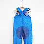 Puppy Dog Blue Kids Dungarees, thumbnail 4 of 7