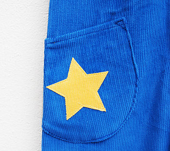Puppy Dog Blue Kids Dungarees, 6 of 7