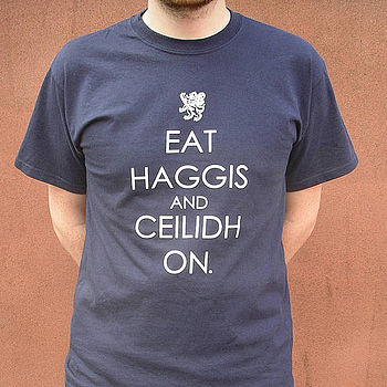 'Eat Haggis And Ceilidh On' T Shirt, 2 of 4