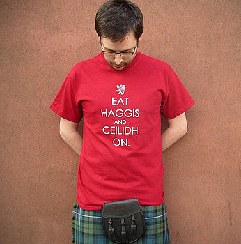 'Eat Haggis And Ceilidh On' T Shirt, 4 of 4