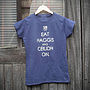 'Eat Haggis And Ceilidh On' Woman's T Shirt, thumbnail 2 of 5