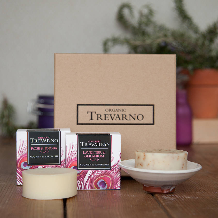 Organic Soap And Dish Set By Organic Trevarno