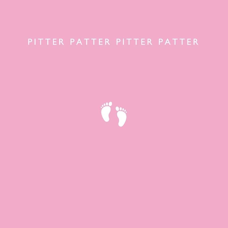 pitter patter new baby girl by loveday designs