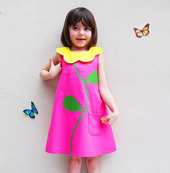 dress flower wild summer dresses funky yellow notonthehighstreet pink things 