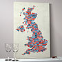 Great Britain Text Map Art Print, thumbnail 2 of 7