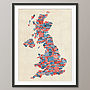 Great Britain Text Map Art Print, thumbnail 5 of 7
