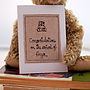 Personalised Handmade New Baby Girl Card, thumbnail 4 of 6