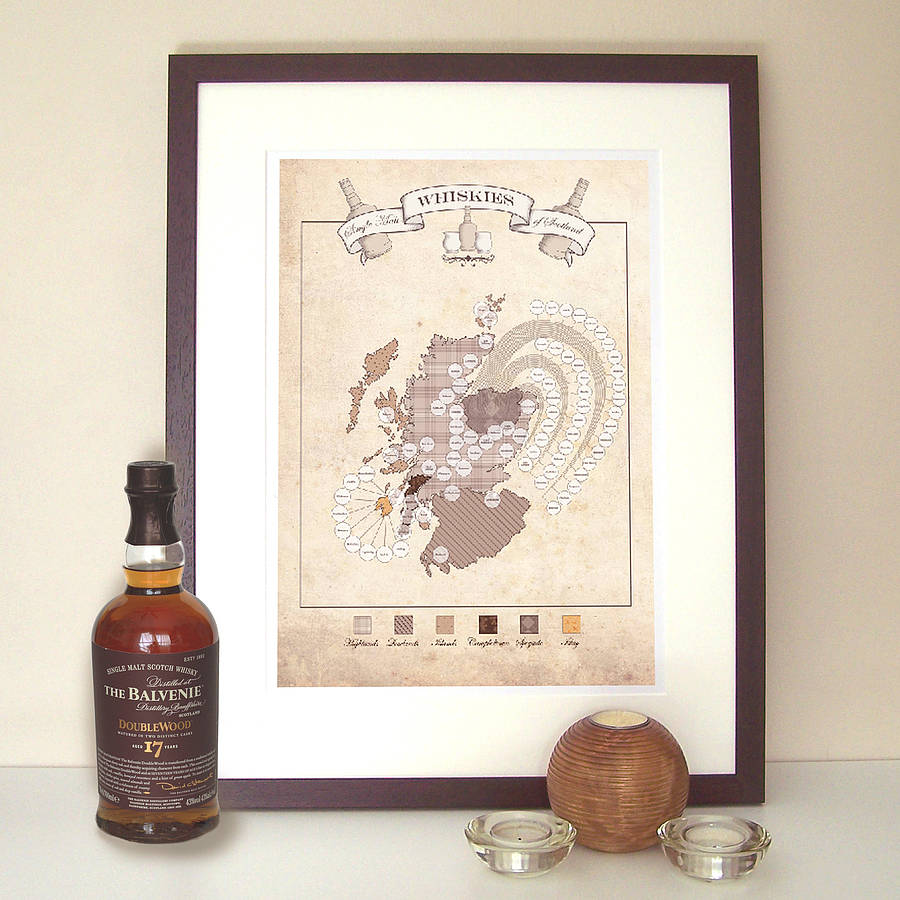 Whisky Map Print, 1 of 3