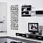 'Personalised Destination' Wall Sticker, thumbnail 5 of 7