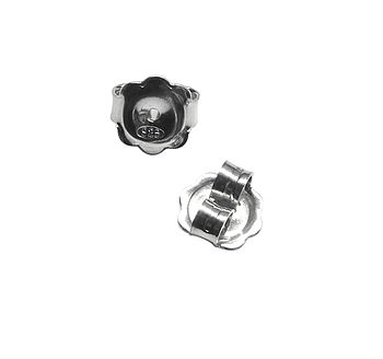 Silver Simple Cluster Earrings, 3 of 4
