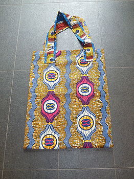African Fell Fabric Sack Size Shopper Bag, 3 of 7