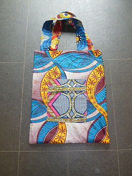 African Fell Fabric Sack Size Shopper Bag, 4 of 7