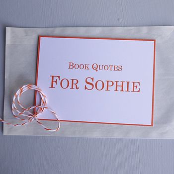 Personalised Book Lover Quotes, 2 of 4