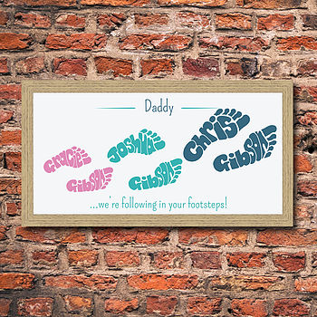 Personalised Daddy FootPrint, 2 of 5